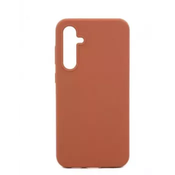 Evelatus Samsung Galaxy A34 Premium Soft Touch Silicone Case sedlová hnedá