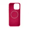 Evelatus Apple iPhone 15 Pro Max Premium MagSafe Soft Touch Silicone Case New Function ružovočervená