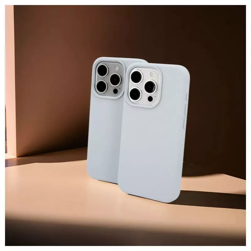 Evelatus Apple iPhone 15 Pro Premium Magsafe Soft Touch Silicone Case New Function sivomodrá