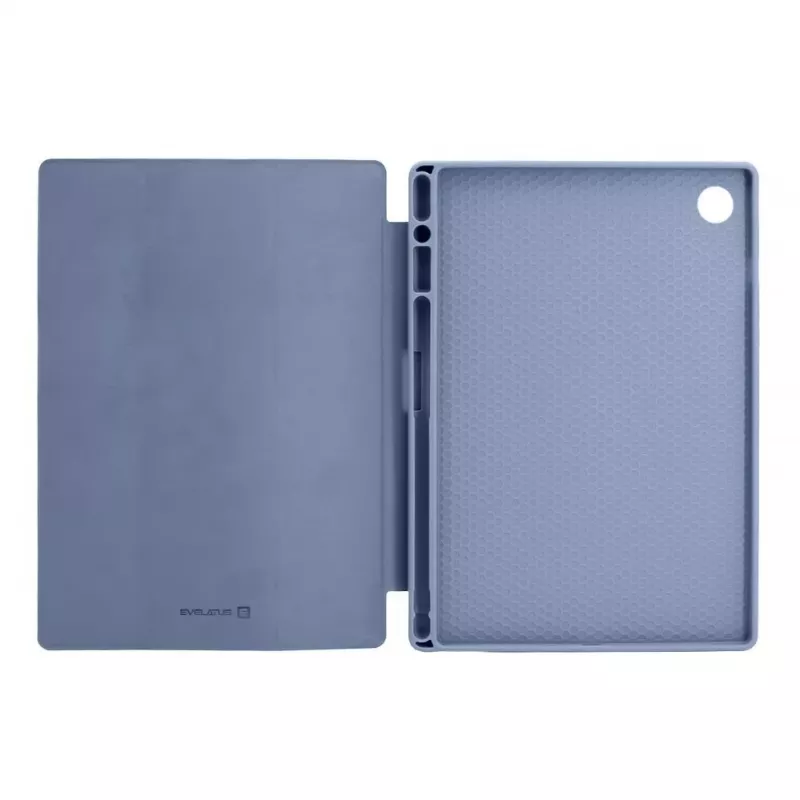 Evelatus Galaxy Tab A8 10,5 puzdro na tablet s imitáciou mikrovlákna vnútri levanduľovo sivé