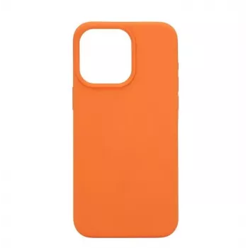 Connect Apple iPhone 15 Pro Max Premium Magsafe Soft Touch silikónové puzdro New Function oranžové
