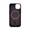 Connect Apple iPhone 14 Premium MagSafe Soft Touch Silicone Case New Function purpurové