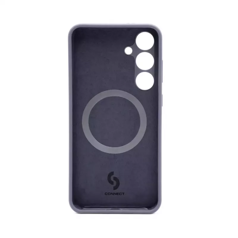 Connect Samsung Galaxy S24 Premium Quality Magnetic Soft Touch Silicone Case polnočná modrá