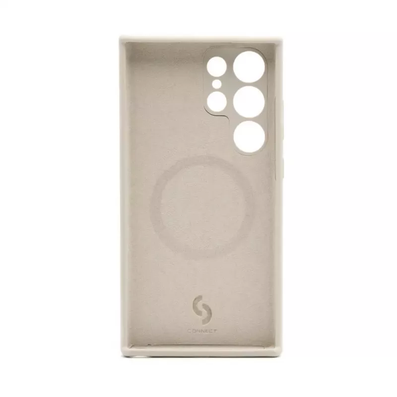 Connect Samsung Galaxy S24 Ultra Premium Quality Magnetic Soft Touch Silicone puzdro sivá