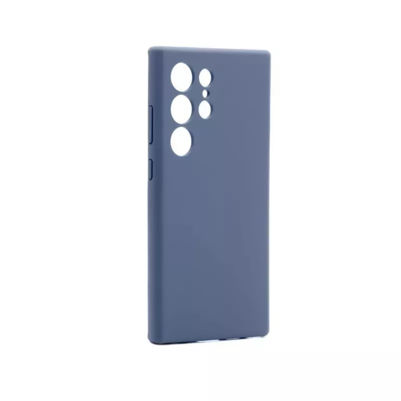Connect Samsung Galaxy S24 Ultra Premium Quality Magnetic Soft Touch Silicone puzdro Midnight Blue