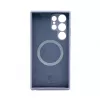 Connect Samsung Galaxy S24 Ultra Premium Quality Magnetic Soft Touch Silicone puzdro Midnight Blue