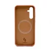 Connect Samsung Galaxy S23 FE Premium Quality Magnetic Soft Touch Silicone puzdro Saddle Brown