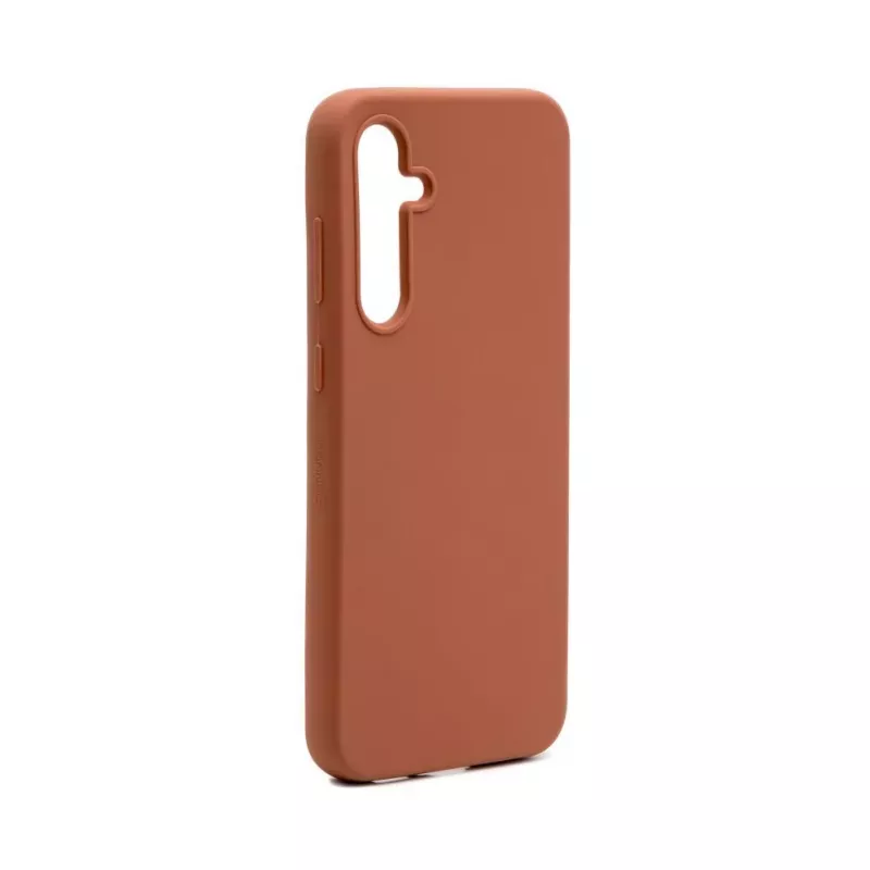 Connect Samsung Galaxy S23 FE Premium Quality Magnetic Soft Touch Silicone puzdro Saddle Brown
