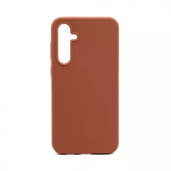 Connect Samsung Galaxy S23 FE Premium Quality Magnetic Soft Touch Silicone puzdro Saddle Brown