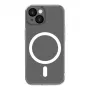 Connect Apple iPhone 15 Priehľadné puzdro s magnetom a ochranou kamery transparentné