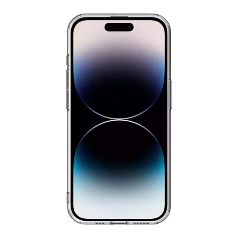 Connect Apple iPhone 14 Pro Max Priehľadné puzdro s magnetom a ochranou kamery transparentné