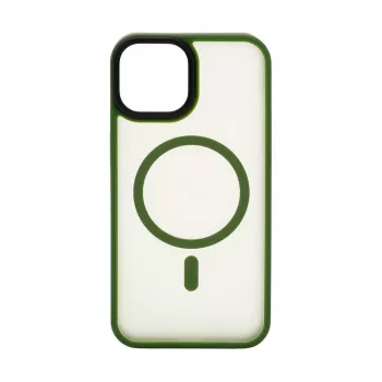 Connect Apple iPhone 13 Pro Max Hybridné puzdro s magnetom PC+TPU zelené