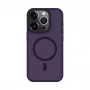 Connect Apple iPhone 14 Pro Max Hybridné puzdro s magnetom, PC+TPU, tmavofialové