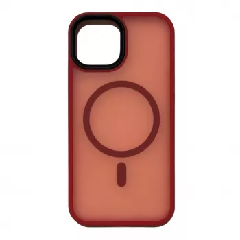 Connect Apple iPhone 15 Hybridné puzdro s magnetom PC+TPU červené