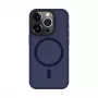 Connect Apple iPhone 15 Pro Hybridné puzdro s magnetom, PC+TPU, modré