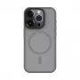 Connect Apple iPhone 15 Pro Hybridné puzdro s magnetom, PC+TPU, strieborné