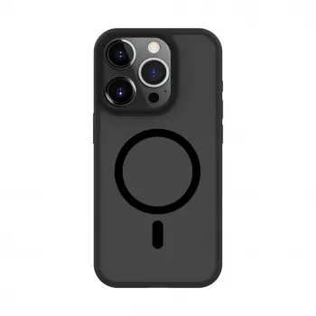 Connect Apple iPhone 15 Pro Max Hybrid Case s magnetom, PC+TPU, čierna