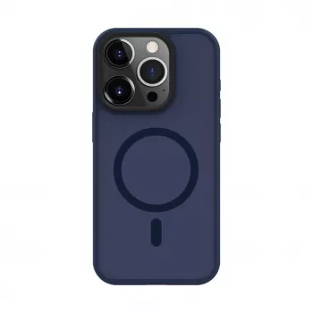 Connect Apple iPhone 15 Pro Max Hybrid Case s magnetom, PC+TPU, modrá