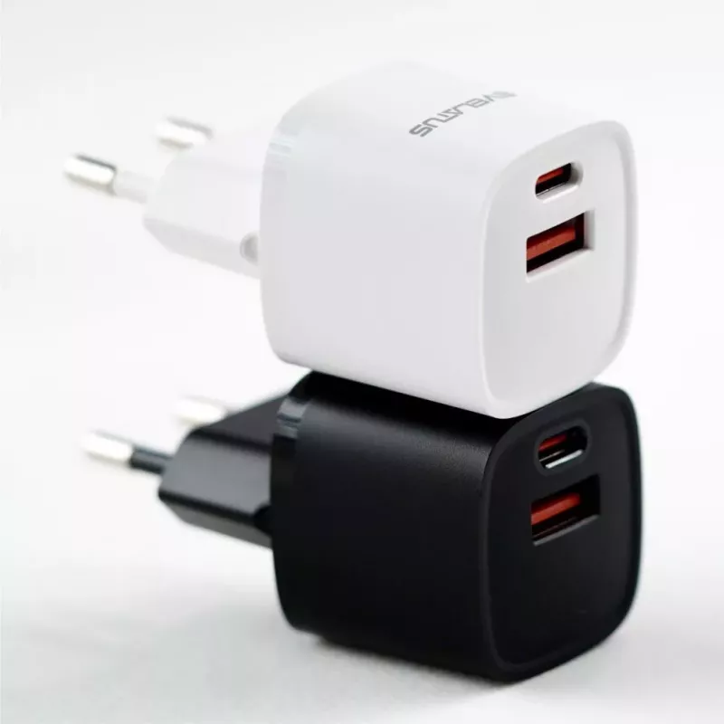 Evelatus USB-A a USB-C 30W Max EU nabíjačka biela