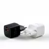 Evelatus USB-A a USB-C 30W Max EU nabíjačka biela