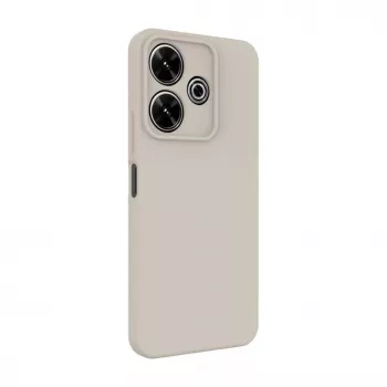 Connect Xiaomi Redmi Note 13 Pro Premium Quality Soft Touch Silicone puzdro strieborná