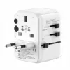 EVELATUS 35W svetový cestovný adaptér s 1 PD USB-C, 2 USB-C, 2 USB-A, biely