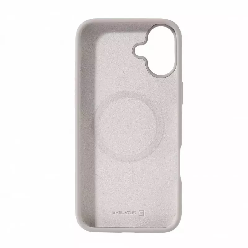 Evelatus Apple iPhone 16 Plus Premium MagSafe Soft Touch silikónové puzdro strieborné