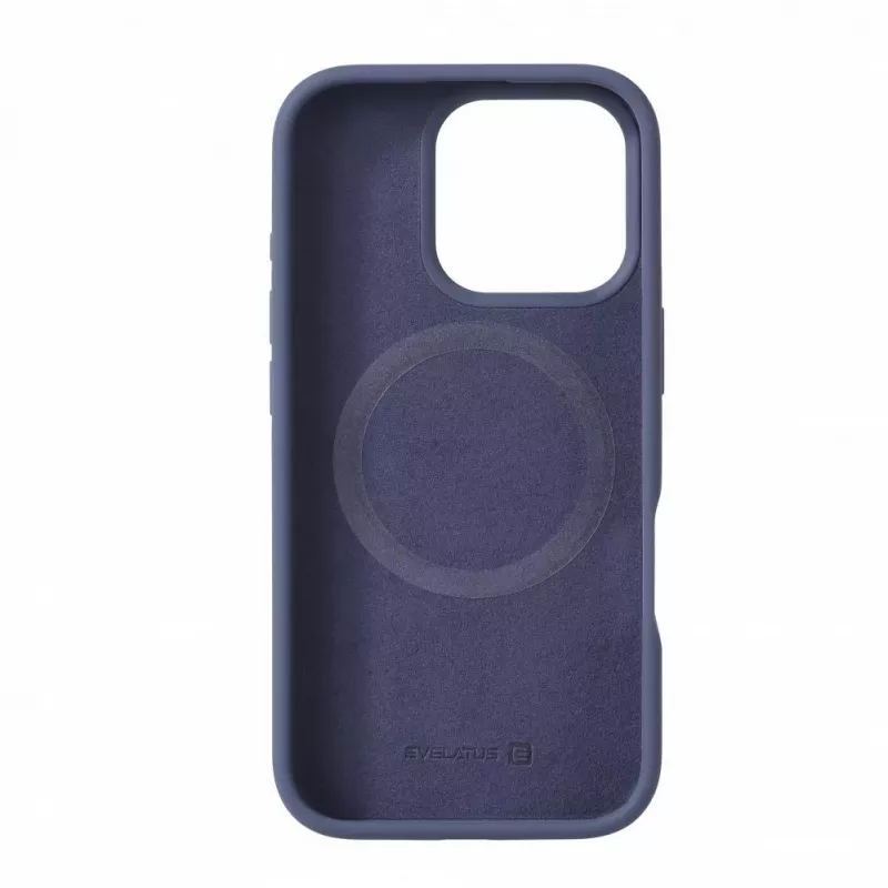 Evelatus Apple iPhone 16 Pro Premium MagSafe Soft Touch silikónové puzdro Midnight Blue