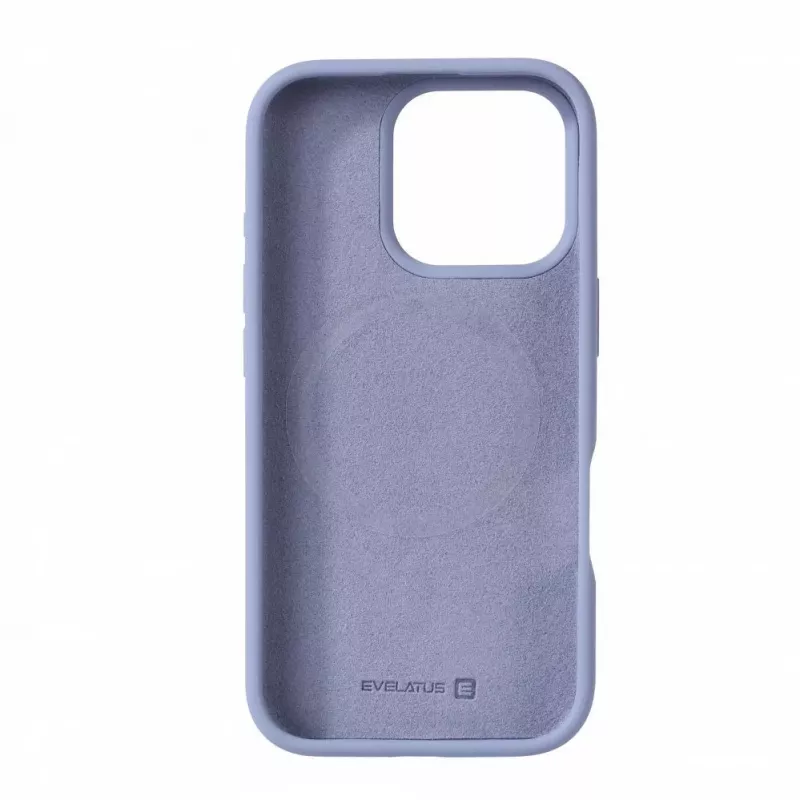 Evelatus Apple iPhone 16 Pro Premium MagSafe Soft Touch silikónové puzdro Lavender Gray