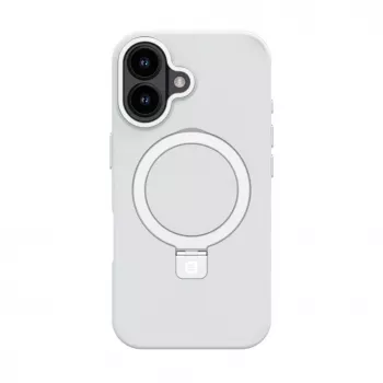 Evelatus Apple iPhone 16 Shield Case MagSafe & Stand matné strieborné