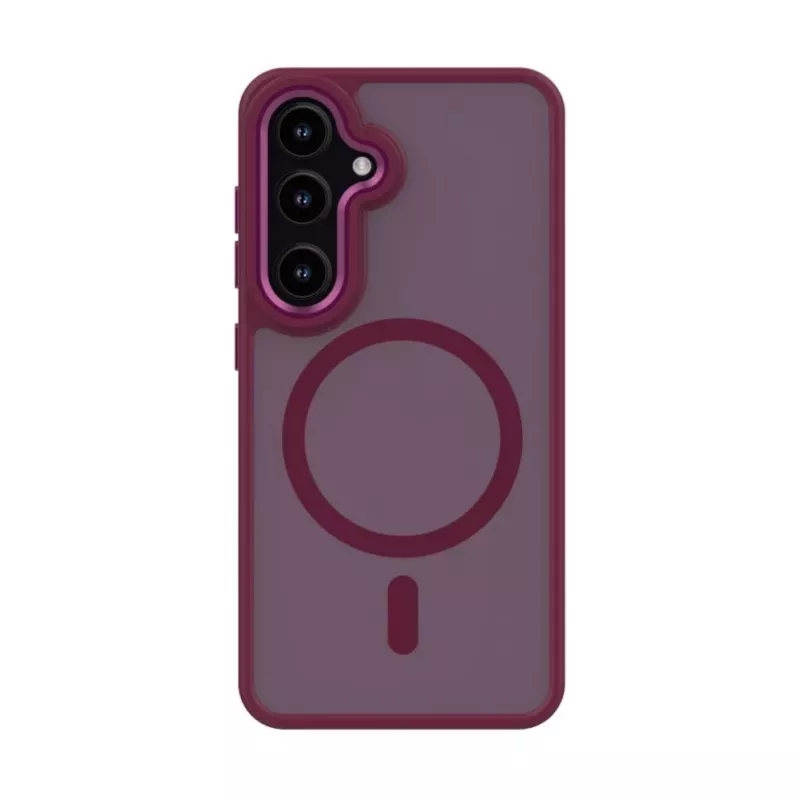 Evelatus Samsung Galaxy S24 Shield Case s MagSafe matné červené