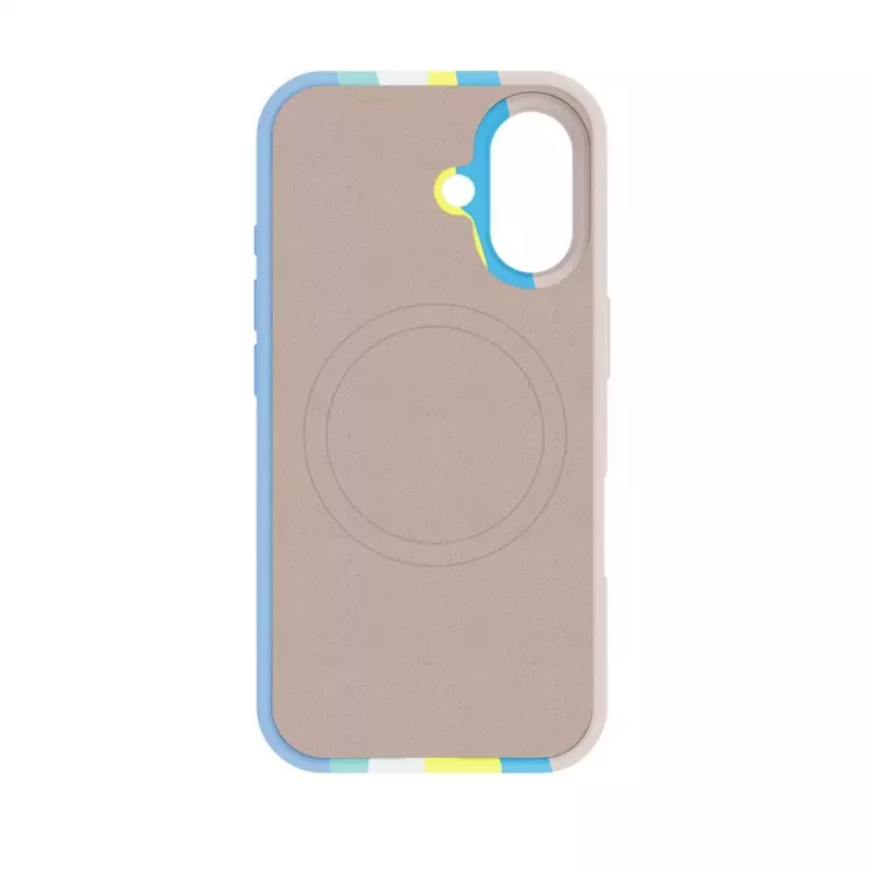 Evelatus Apple iPhone 16 viacfarebné silikónové puzdro s MagSafe Beige Cream
