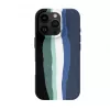 Evelatus Apple iPhone 16 Pro viacfarebné silikónové puzdro s MagSafe Aqua Blue
