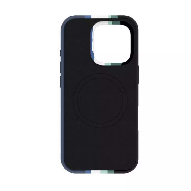 Evelatus Apple iPhone 16 Pro Max viacfarebné silikónové puzdro s MagSafe Aura Blue