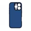 Evelatus Apple iPhone 16 Pro Max Premium MagSafe so stojanom Soft Touch silikónové puzdro tmavomodré