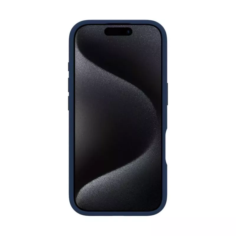 Evelatus Apple iPhone 16 Pro Max Premium MagSafe so stojanom Soft Touch silikónové puzdro tmavomodré