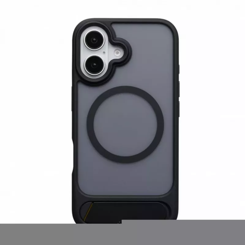 Evelatus Apple iPhone 16 pogumované puzdro MagSafe so stojanom Black