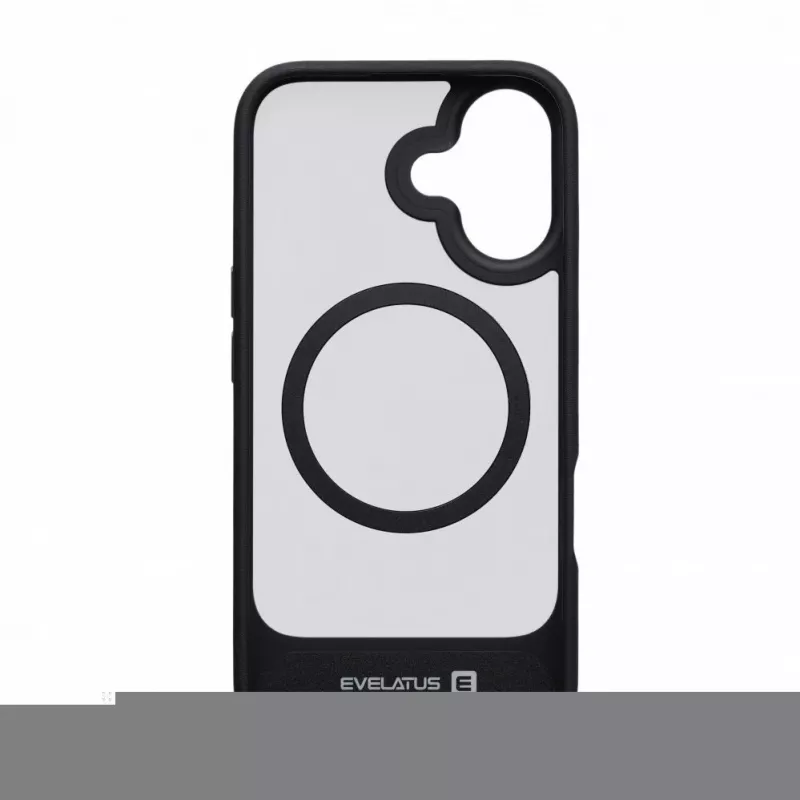 Evelatus Apple iPhone 16 pogumované puzdro MagSafe so stojanom Black