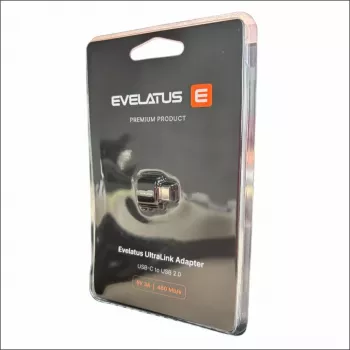 Evelatus UltraLink OTG adaptér USB-C na USB 3.0 5V 3A 5 Gbps čierny
