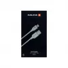 Evelatus kábel USB-A na USB-C 2M hliníkové puzdro pletený biely
