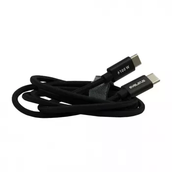 Evelatus Flex Cable Pro USB 2.0 Type-C na Type-C 1,2M 100W 5A čierny