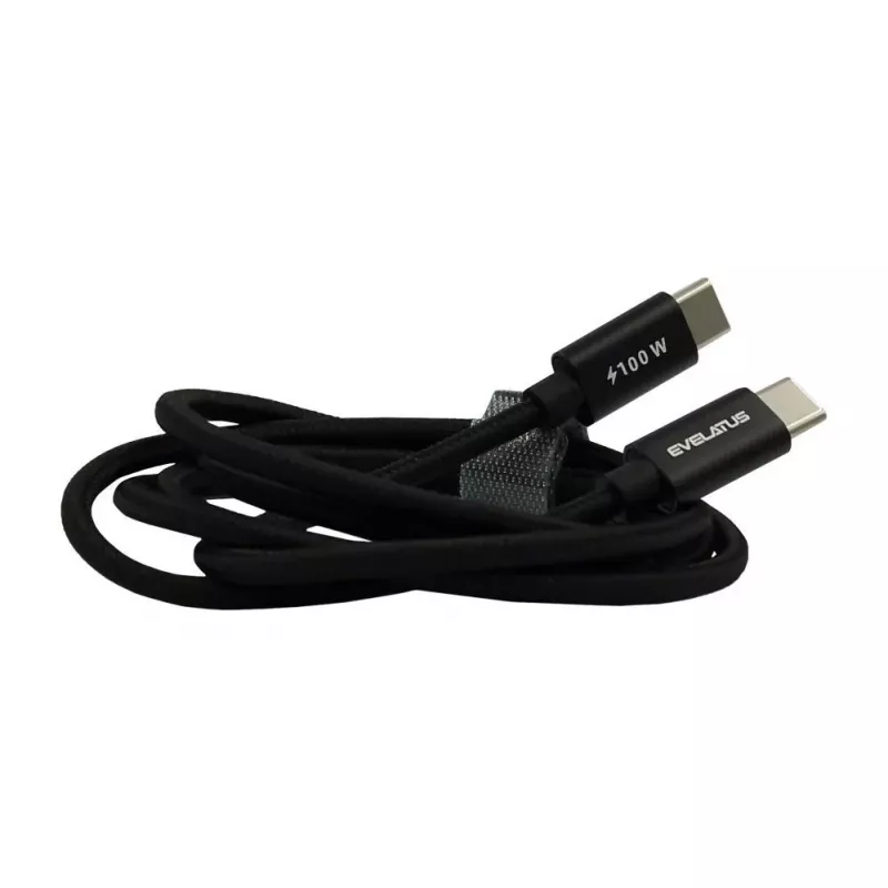 Evelatus Flex Cable Pro USB 2.0 Type-C na Type-C 1,2M 100W 5A čierny