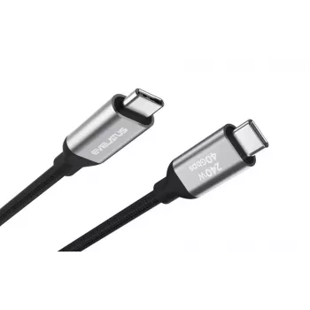 Evelatus Flex Cable Pro USB 2.0 Type-C na Type-C 2M 240W 5A čierny
