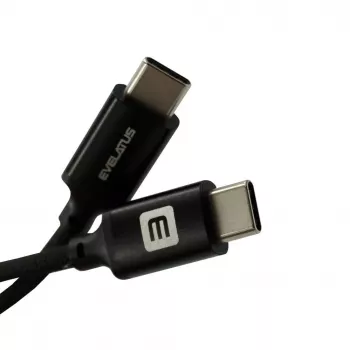 Evelatus E-Mag Power 60W USB-C na USB-C magnetický kábel 1,2m čierny