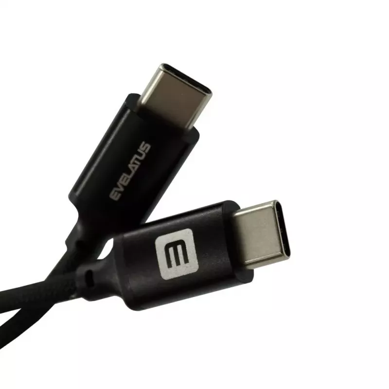 Evelatus E-Mag Power 60W USB-C na USB-C magnetický kábel 1,2m čierny