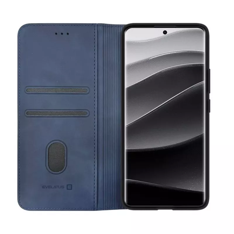 Evelatus Xiaomi Redmi Note 14 Pro Plus puzdro kniha tmavomodrá