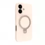 Evelatus Apple iPhone 16 Premium MagSafe so stojanom silikónové puzdro Soft Touch ružový piesok