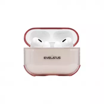 Evelatus Apple AirPods Pro TPU ochranné puzdro transparentné ružová