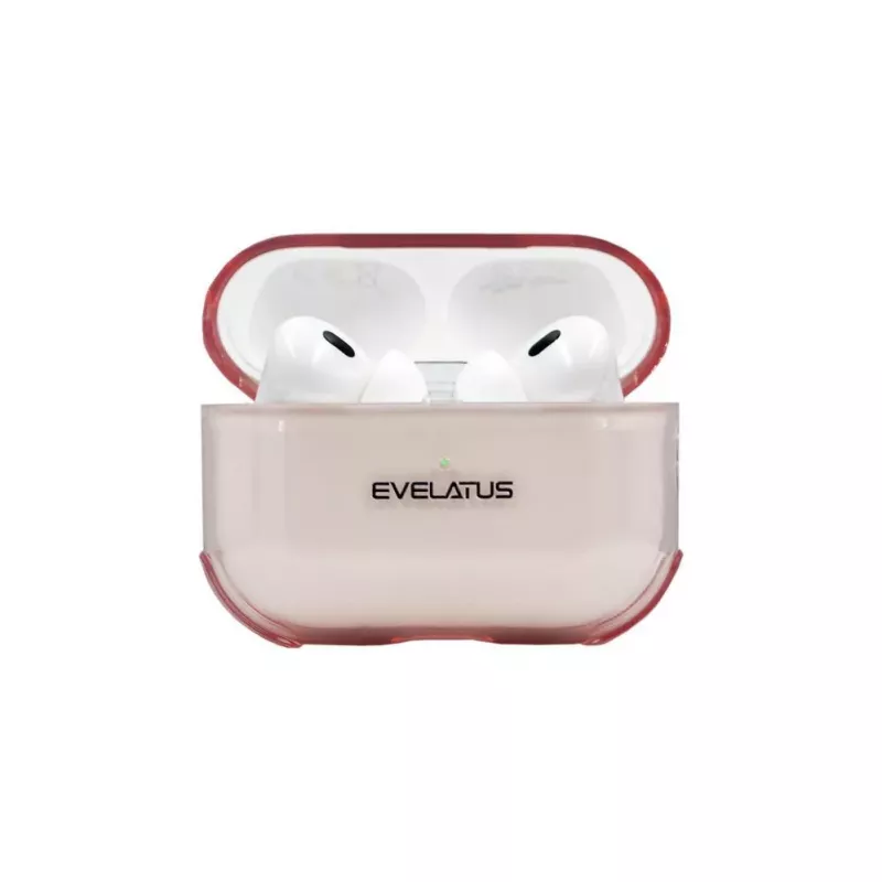 Evelatus Apple AirPods Pro TPU ochranné puzdro transparentné ružová