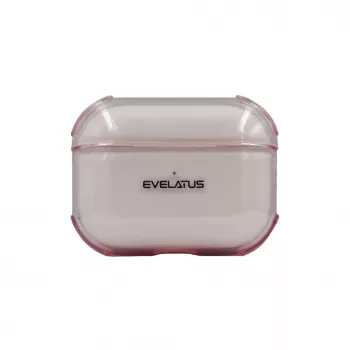 Evelatus Apple AirPods Pro TPU ochranné puzdro transparentné ružová